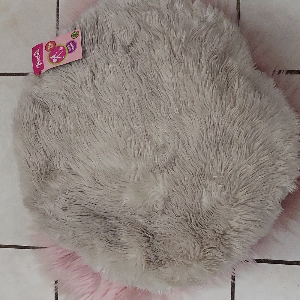SALE!! Brand New BARBIE FAUX FUR DENIM PET BED